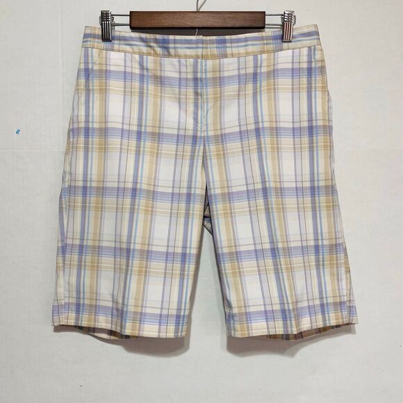 Izod PerformX Plaid Golf Shorts   Womens Size 6 - Picture 1 of 6